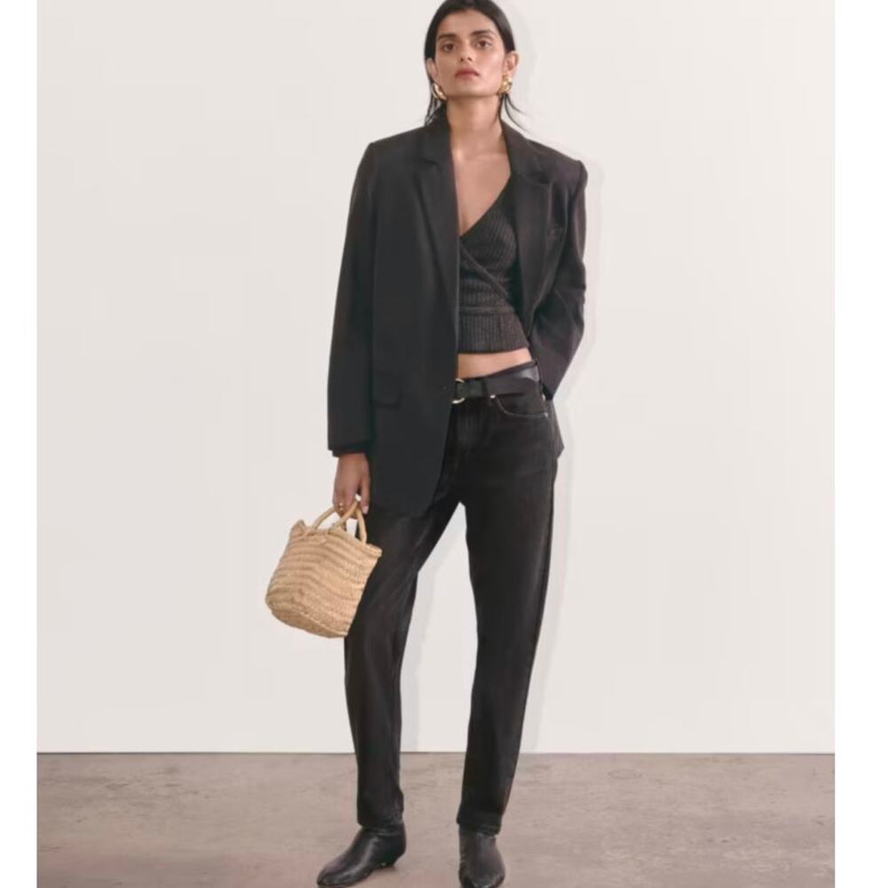 Everlane Black Straight-Leg Jeans
